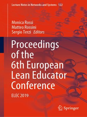 cover image of Proceedings of the 6th European Lean Educator Conference